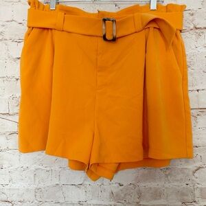 Nine West belted paper bag dress shorts